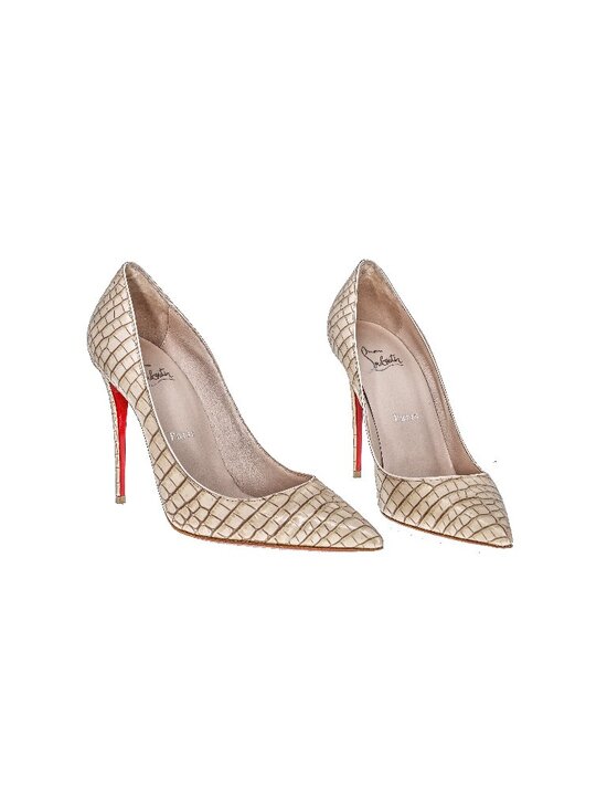 Christian Louboutin Shoes - Christian Louboutin Kate 100 Croc-effect Leather Pumps